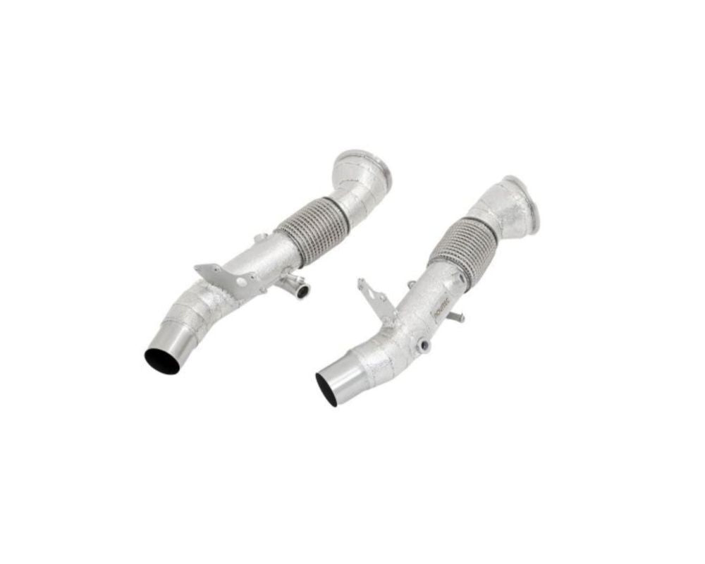 Novitec Catalyst Replacement Pipe w/ High Temp Heat Protection & Gold Plated Set of 2 Ferrari 296 GTB 2022-2023