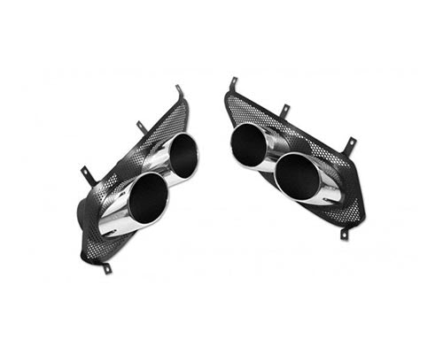 Novitec Polished Tailpipes Set of 2 With New Mesh Insert Ferrari 812 Superfast | GTS 2018-2022