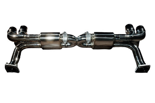 Fi Exhaust 100 Cell Mid Pipe With Valvetronic Muffler And Remote Control System Module Porsche 991.2 Turbo 2013-2021