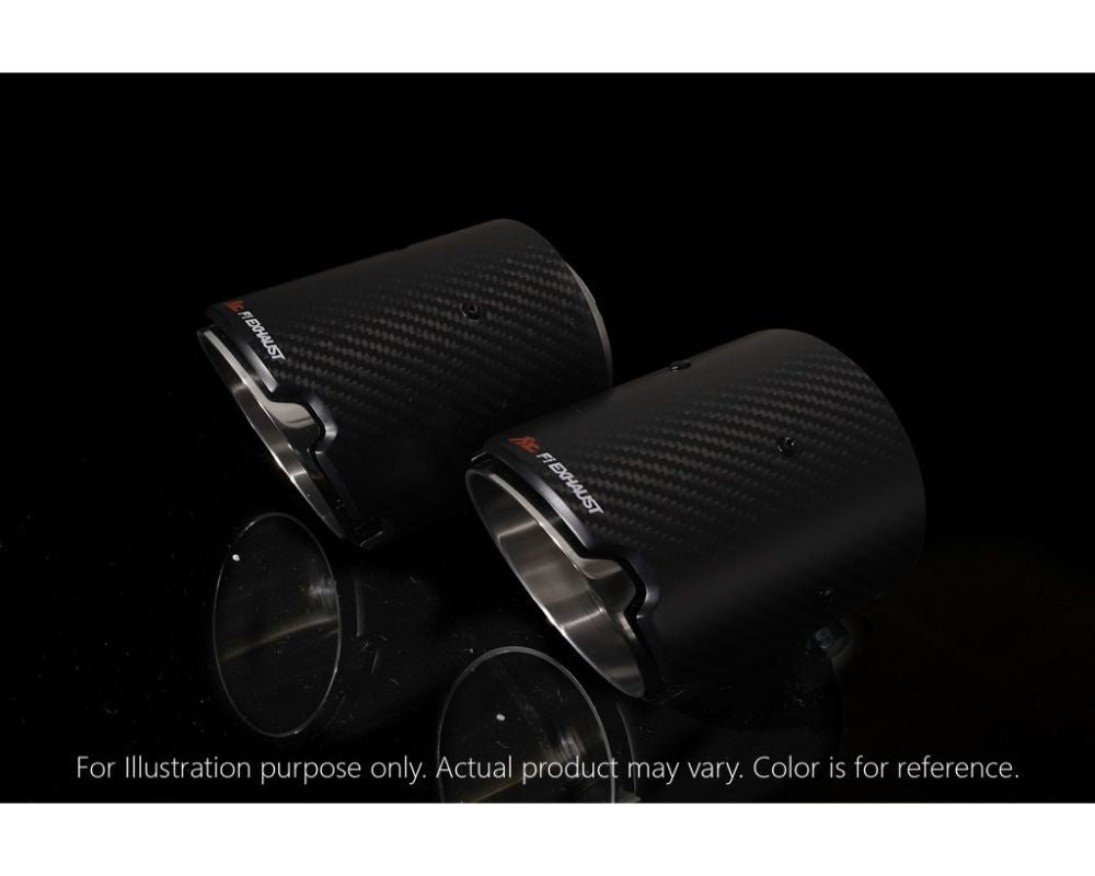 FI Exhaust Carbon Fiber Quad Tips BMW M340i  X3 M40i  X4 M40i  M440i  M550i 2017+
