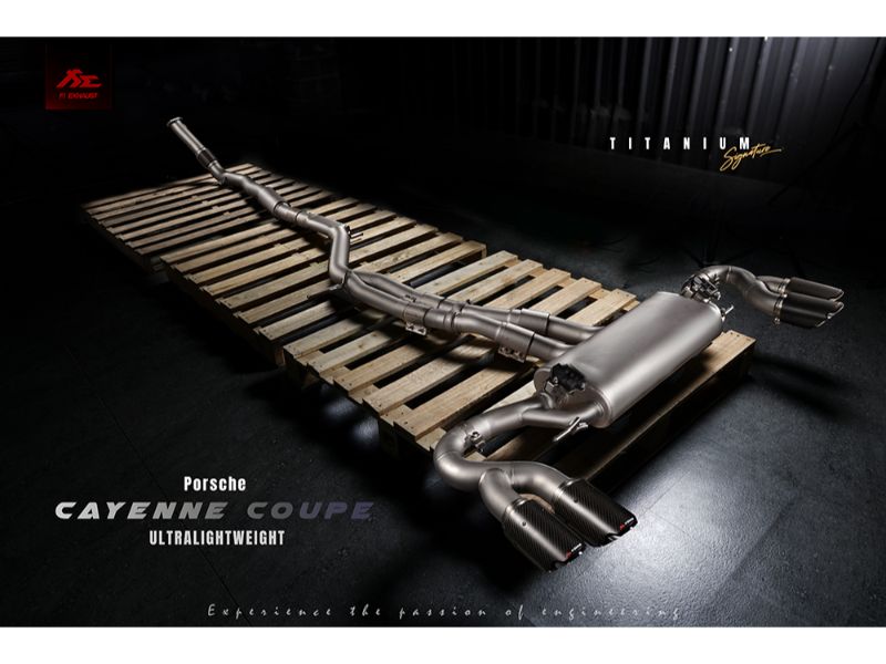 FI Exhaust Titanium Signature Series Valvetronic Muffler Porsche Cayenne 3.0 Coupe 2020+