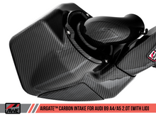 Load image into Gallery viewer, AWE Tuning Audi B9 A4/A5 2.0T Quattro Carbon Fiber AirGate Intake w/ Lid