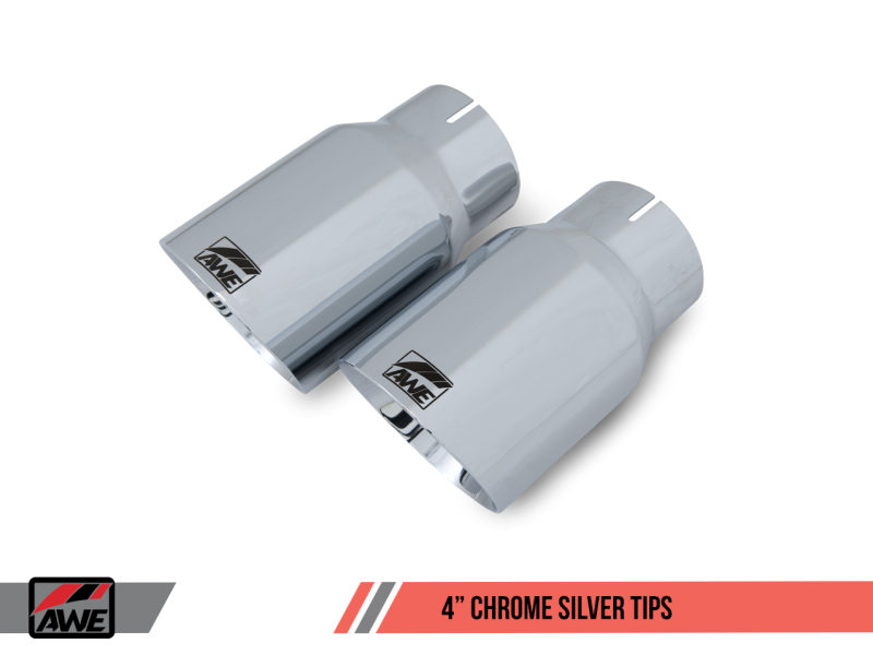 AWE Tuning S550 Mustang GT Cat-Back Exhaust - Touring Edition (Chrome Silver Tips)