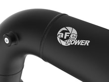 Load image into Gallery viewer, aFe 08-10 Ford Trucks V8-6.4L (td) BladeRunner 3 IN Aluminum Hot Charge Pipe - Black