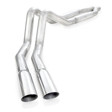 Load image into Gallery viewer, Stainless Works 2011-14 F-150 5.0L 3in Exhaust S-Tube Mufflers Behind Passenger Rear Tire Exit