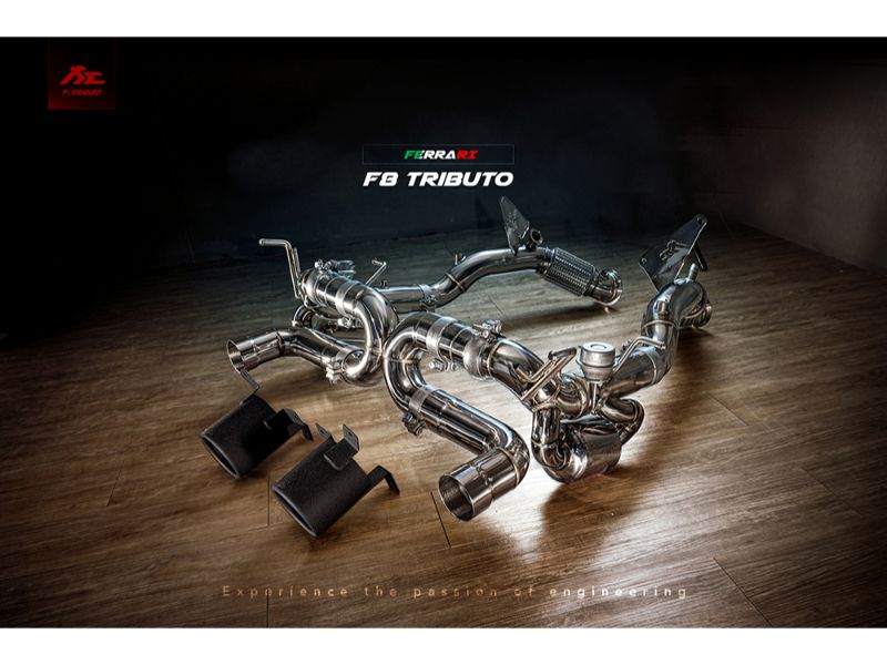 FI Exhaust Valvetronic Muffler Ferrari F8 Tributo 2019+
