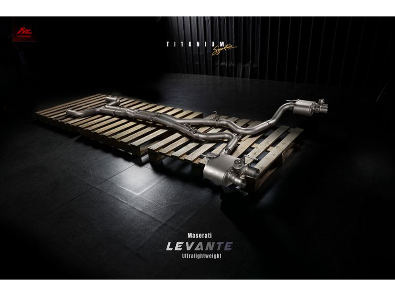 FI Exhaust Titanium Signature Series Valvetronic Muffler Maserati Levante 2017+
